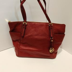*SOLD*MICHAEL KORS Jet Set Travel tote bag saffian